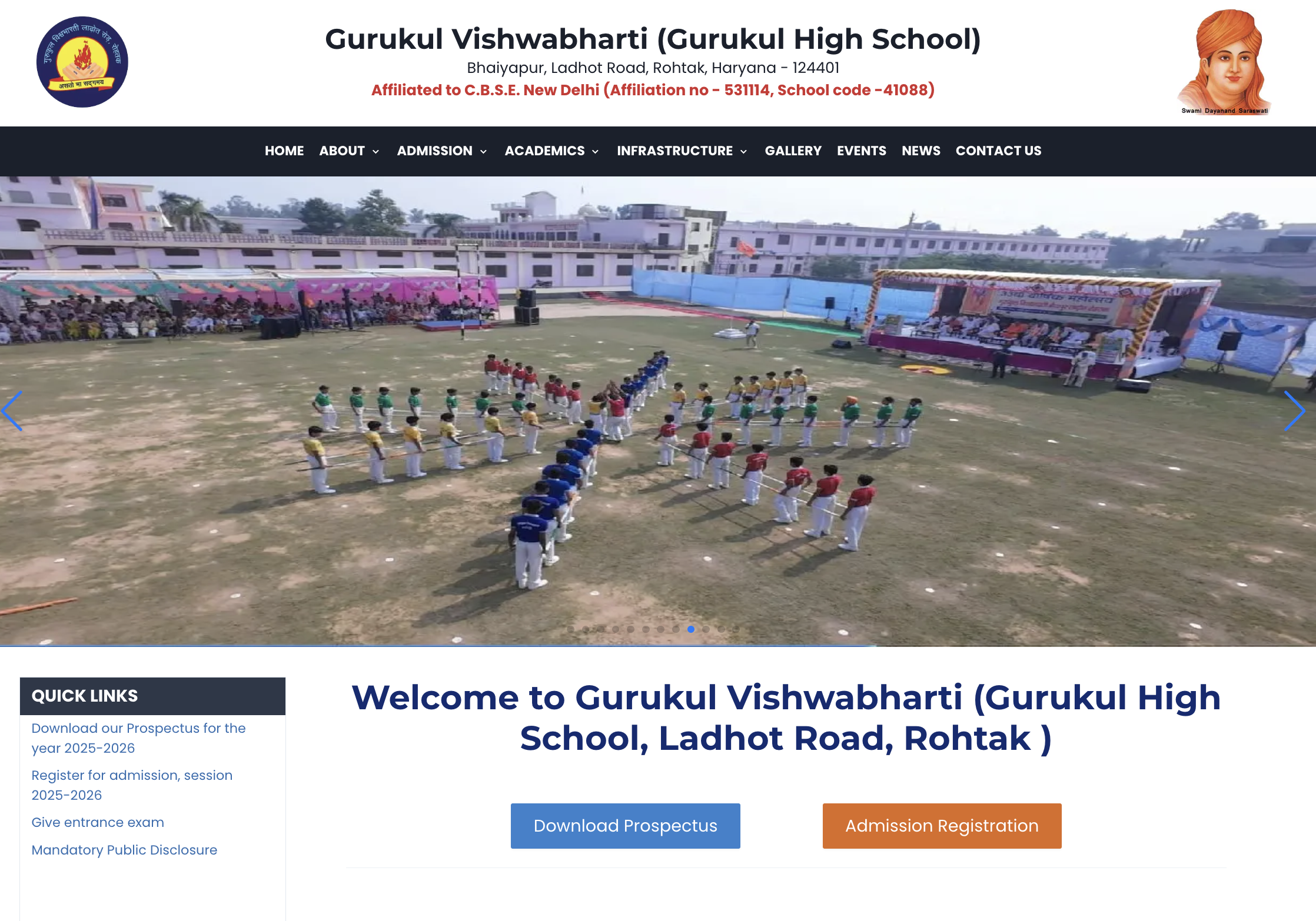 Gurukul Vishwabharti School Management Portal